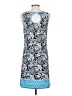 Max Studio Paisley Blue Casual Dress Size S - photo 2