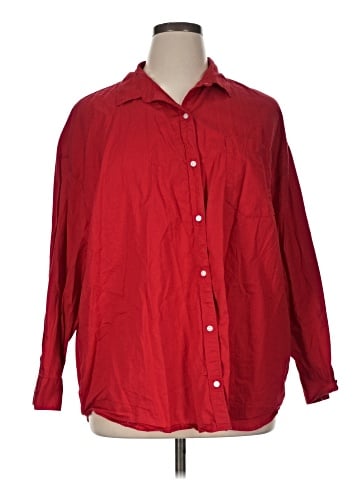 Old Navy 3/4 Sleeve Button-Down Shirt (view 1)