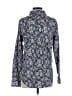 Amazon Essentials 100% Cotton Floral Blue Long Sleeve Button-Down Shirt Size S - photo 2