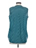 MICHAEL Michael Kors 100% Polyester Teal Sleeveless Blouse Size 4 - photo 2