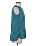 MICHAEL Michael Kors 100% Polyester Teal Sleeveless Blouse Size 4 - photo 4