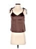 Unbranded Color Block Ombre Solid Brown Sleeveless Blouse Size S - photo 1