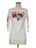 Assorted Brands Floral White 3/4 Sleeve T-Shirt Size M (estimated) - photo 1