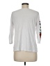 Assorted Brands Floral White 3/4 Sleeve T-Shirt Size M (estimated) - photo 2