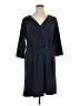Lands' End Solid Blue Casual Dress Size 1X - photo 1