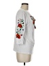 Assorted Brands Floral White 3/4 Sleeve T-Shirt Size M (estimated) - photo 4