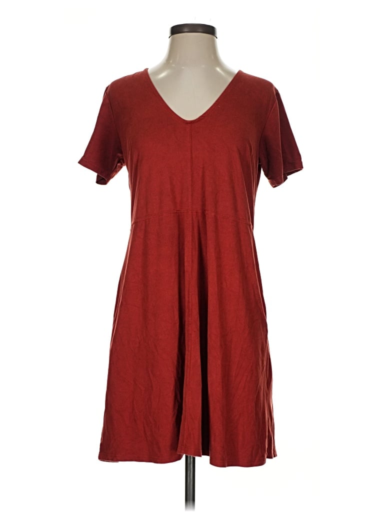 Pre-owned Altar'd State Casual Dress In Burgundy