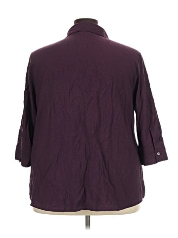White Stag 3/4 Sleeve Button-Down Shirt (view 2)