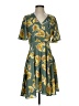 Pink Martini 100% Polyester Tropical Green Casual Dress Size S - photo 1