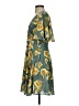 Pink Martini 100% Polyester Tropical Green Casual Dress Size S - photo 5