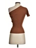 Wishlist Brown Short Sleeve Turtleneck Size S - photo 2
