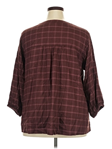 Wrangler Jeans Co 3/4 Sleeve Blouse (view 2)