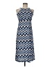 Assorted Brands 100% Polyester Chevron-herringbone Blue Casual Dress Size M - photo 1
