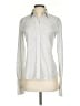 Theory Stripes Ivory Long Sleeve Button-Down Shirt Size S - photo 1