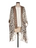 Simply Noelle 100% Polyester Brown Kimono Size L - photo 1