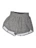 Lululemon Athletica Chevron-herringbone Gray Athletic Shorts Size 4 - photo 1