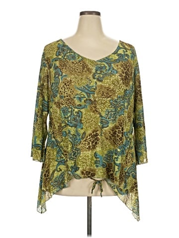 Cato 3/4 Sleeve Blouse (view 1)