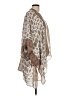 Simply Noelle 100% Polyester Brown Kimono Size L - photo 4