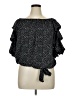 Vince Camuto 100% Polyester Black Short Sleeve Blouse Size XL - photo 1