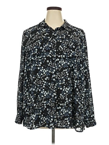 Lane Bryant Long Sleeve Blouse (view 1)