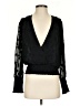 L'Agence 100% Polyester Black 3/4 Sleeve Blouse Size XS - photo 1