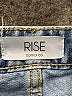 rise 100% Cotton Blue Denim Shorts Size 00 - photo 3