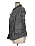 Maggie Barnes Stripes Gray 3/4 Sleeve Button-Down Shirt Size 1X - photo 5