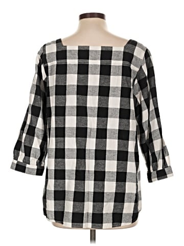 Time and Tru 3/4 Sleeve Blouse (view 2)