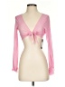 Assorted Brands Pink Long Sleeve Blouse Size S - photo 1