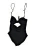 Gap Solid Black One Piece Swimsuit Size L - photo 2