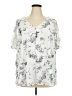 Papermoon Ivory Short Sleeve Blouse Size 3X - photo 1