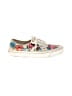 Vans Floral Ivory White Sneakers Size 8 - photo 1