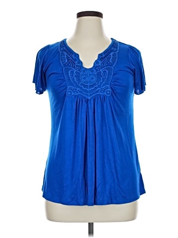 Live and Let Live Short Sleeve Blouse (view 1)