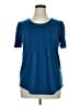 Ofeefan Blue Short Sleeve Top Size XL - photo 1