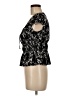 Blue Rain Black Short Sleeve Top Size M - photo 5