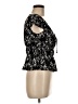 Blue Rain Black Short Sleeve Top Size M - photo 4
