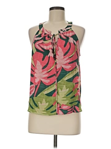 Rose + Olive Sleeveless Blouse (view 1)