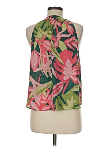 Rose + Olive Sleeveless Blouse (view 2)