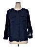Talbots 100% Linen Blue Long Sleeve Blouse Size XL Petite - photo 1