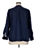 Talbots 100% Linen Blue Long Sleeve Blouse Size XL Petite - photo 2