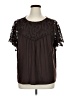 Madison Brown Short Sleeve Blouse Size 1X - photo 1