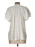Dylan 100% Rayon Ivory Short Sleeve Blouse Size L - photo 2