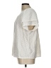 Dylan 100% Rayon Ivory Short Sleeve Blouse Size L - photo 5