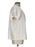 Dylan 100% Rayon Ivory Short Sleeve Blouse Size L - photo 4