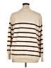 Terra & Sky Stripes Tan Pullover Sweater Size 1X - photo 2