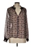 Zara Brown Long Sleeve Blouse Size L - photo 1
