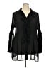 Lane Bryant 100% Polyester Black 3/4 Sleeve Blouse Size 22 - 24 Plus - photo 1