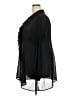 Lane Bryant 100% Polyester Black 3/4 Sleeve Blouse Size 22 - 24 Plus - photo 5