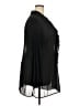 Lane Bryant 100% Polyester Black 3/4 Sleeve Blouse Size 22 - 24 Plus - photo 4