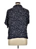 Moa Moa 100% Polyester Polka Dots Blue Short Sleeve Blouse Size XL - photo 2